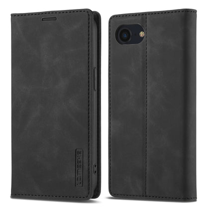 LC.IMEEKE Strong Magnetism Microfiber Leather Phone Case, For iPhone 18 Pro / 17 Pro, For iPhone 18 Pro Max / 17 Pro Max, For iPhone 17e / 16e, For iPhone 17