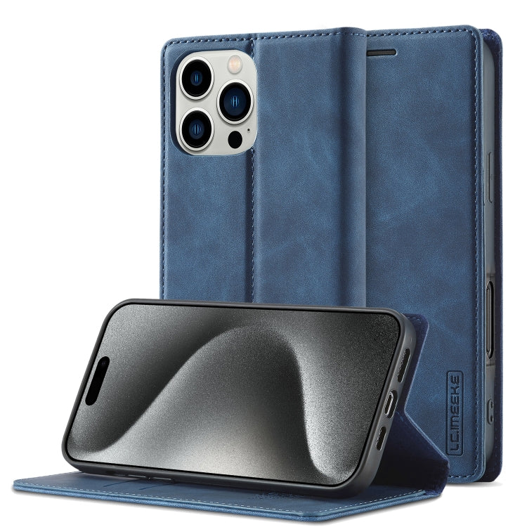 LC.IMEEKE Strong Magnetism Microfiber Leather Phone Case, For iPhone Air, For iPhone 16 Pro Max, For iPhone 16 Pro, For iPhone 16 Plus