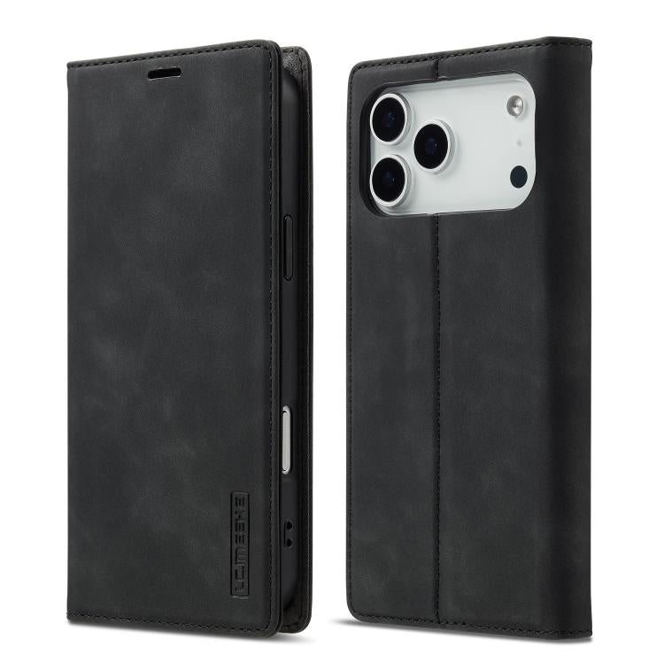 LC.IMEEKE Strong Magnetism Microfiber Leather Phone Case, For iPhone 18 Pro / 17 Pro, For iPhone 18 Pro Max / 17 Pro Max, For iPhone 17e / 16e, For iPhone 17