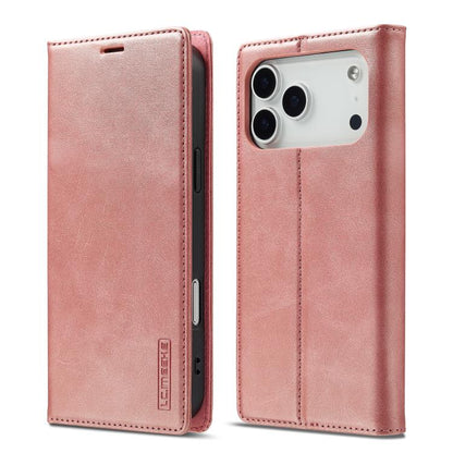 LC.IMEEKE Strong Magnetism Microfiber Leather Phone Case, For iPhone 18 Pro / 17 Pro, For iPhone 18 Pro Max / 17 Pro Max, For iPhone 17e / 16e, For iPhone 17