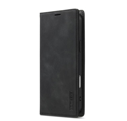LC.IMEEKE Strong Magnetism Microfiber Leather Phone Case, For iPhone 18 Pro / 17 Pro, For iPhone 18 Pro Max / 17 Pro Max, For iPhone 17e / 16e, For iPhone 17