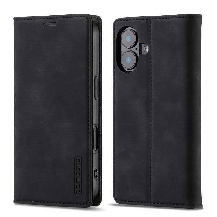 LC.IMEEKE Strong Magnetism Microfiber Leather Phone Case, For iPhone 18 Pro / 17 Pro, For iPhone 18 Pro Max / 17 Pro Max, For iPhone 17e / 16e, For iPhone 17