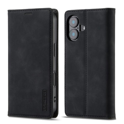LC.IMEEKE Strong Magnetism Microfiber Leather Phone Case, For iPhone 18 Pro / 17 Pro, For iPhone 18 Pro Max / 17 Pro Max, For iPhone 17e / 16e, For iPhone 17