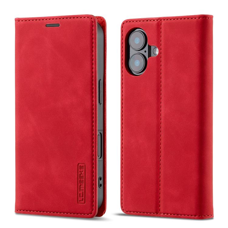 LC.IMEEKE Strong Magnetism Microfiber Leather Phone Case, For iPhone 18 Pro / 17 Pro, For iPhone 18 Pro Max / 17 Pro Max, For iPhone 17e / 16e, For iPhone 17
