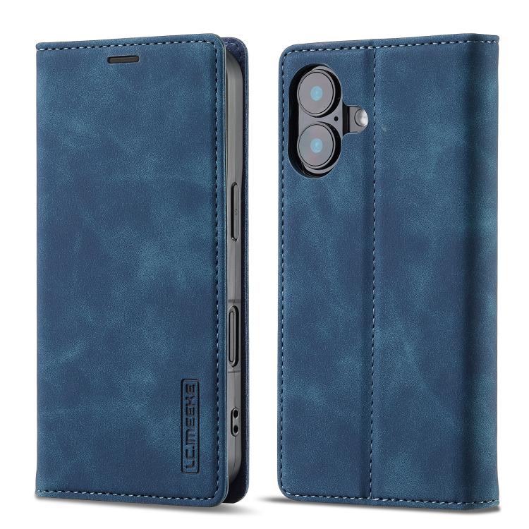 LC.IMEEKE Strong Magnetism Microfiber Leather Phone Case, For iPhone 18 Pro / 17 Pro, For iPhone 18 Pro Max / 17 Pro Max, For iPhone 17e / 16e, For iPhone 17