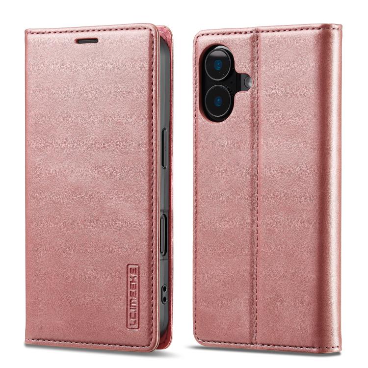 LC.IMEEKE Strong Magnetism Microfiber Leather Phone Case, For iPhone 18 Pro / 17 Pro, For iPhone 18 Pro Max / 17 Pro Max, For iPhone 17e / 16e, For iPhone 17