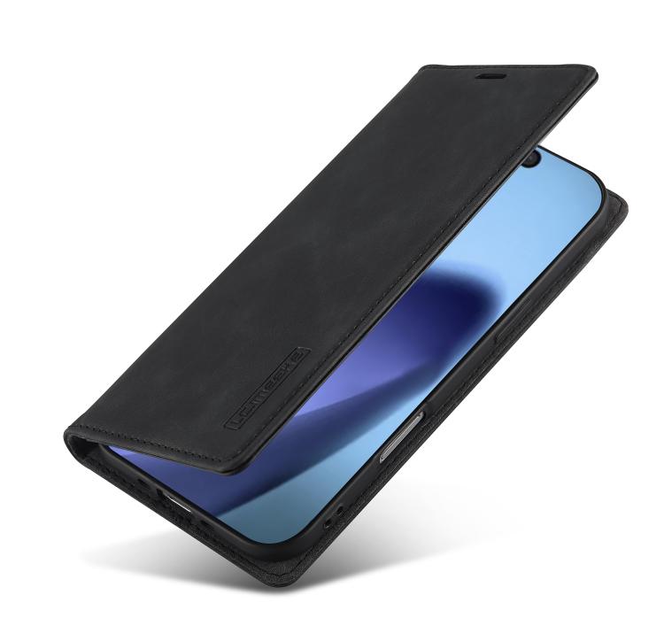LC.IMEEKE Strong Magnetism Microfiber Leather Phone Case, For iPhone Air, For iPhone 16 Pro Max, For iPhone 16 Pro, For iPhone 16 Plus