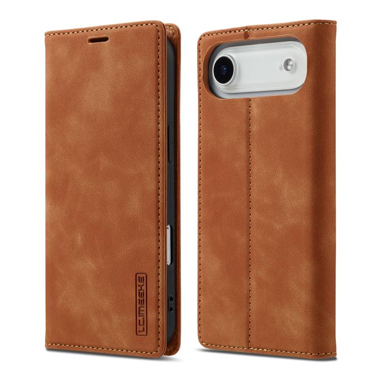 LC.IMEEKE Strong Magnetism Microfiber Leather Phone Case, For iPhone Air, For iPhone 16 Pro Max, For iPhone 16 Pro, For iPhone 16 Plus