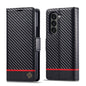 LC.IMEEKE Carbon Fiber Leather Phone Case, For Galaxy Z Fold8 Ultra 5G, For Galaxy Z Flip8 5G, For Samsung Galaxy Z Flip6 / Flip7 FE, For Samsung Galaxy Z Fold7 5G, For Samsung Galaxy Z Flip7 5G, For Samsung Galaxy Z Fold6 5G