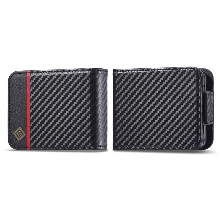 LC.IMEEKE Carbon Fiber Leather Phone Case, For Galaxy Z Fold8 5G, For Galaxy Z Fold8 Ultra 5G, For Galaxy Z Flip8 5G, For Samsung Galaxy Z Flip6 / Flip7 FE, For Samsung Galaxy Z Fold7 5G, For Samsung Galaxy Z Flip7 5G, For Samsung Galaxy Z Fold6 5G