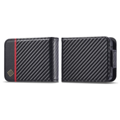 LC.IMEEKE Carbon Fiber Leather Phone Case, For Galaxy Z Fold8 5G, For Galaxy Z Fold8 Ultra 5G, For Galaxy Z Flip8 5G, For Samsung Galaxy Z Flip6 / Flip7 FE, For Samsung Galaxy Z Fold7 5G, For Samsung Galaxy Z Flip7 5G, For Samsung Galaxy Z Fold6 5G