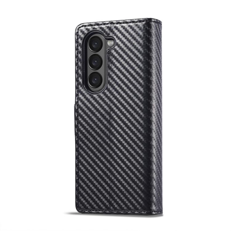 LC.IMEEKE Carbon Fiber Leather Phone Case, For Galaxy Z Fold8 Ultra 5G, For Galaxy Z Flip8 5G, For Samsung Galaxy Z Flip6 / Flip7 FE, For Samsung Galaxy Z Fold7 5G, For Samsung Galaxy Z Flip7 5G, For Samsung Galaxy Z Fold6 5G