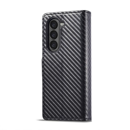 LC.IMEEKE Carbon Fiber Leather Phone Case, For Galaxy Z Fold8 Ultra 5G, For Galaxy Z Flip8 5G, For Samsung Galaxy Z Flip6 / Flip7 FE, For Samsung Galaxy Z Fold7 5G, For Samsung Galaxy Z Flip7 5G, For Samsung Galaxy Z Fold6 5G