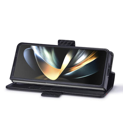 LC.IMEEKE Carbon Fiber Leather Phone Case, For Galaxy Z Fold8 Ultra 5G, For Galaxy Z Flip8 5G, For Samsung Galaxy Z Flip6 / Flip7 FE, For Samsung Galaxy Z Fold7 5G, For Samsung Galaxy Z Flip7 5G, For Samsung Galaxy Z Fold6 5G