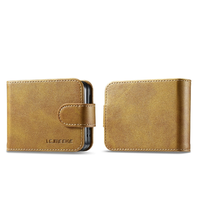 LC.IMEEKE Calf Texture Leather Phone Case