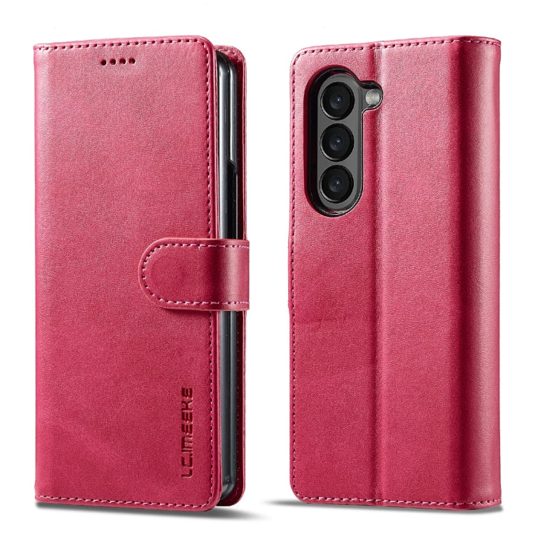 LC.IMEEKE Calf Texture Leather Phone Case