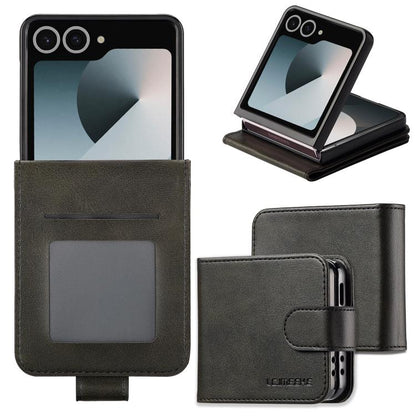 LC.IMEEKE Calf Texture Leather Phone Case, For Samsung Galaxy Z Flip7 5G, For Samsung Galaxy Z Fold6 5G