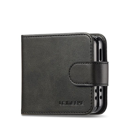LC.IMEEKE Calf Texture Leather Phone Case, For Samsung Galaxy Z Flip7 5G, For Samsung Galaxy Z Fold6 5G