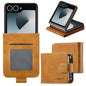 LC.IMEEKE Calf Texture Leather Phone Case, For Samsung Galaxy Z Flip7 5G, For Samsung Galaxy Z Fold6 5G