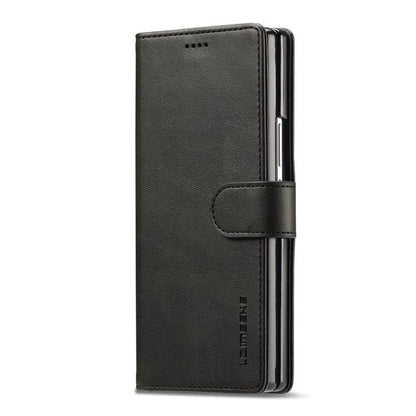 LC.IMEEKE Calf Texture Leather Phone Case, For Galaxy Z Fold8 Ultra 5G, For Galaxy Z Flip8 5G, For Samsung Galaxy Z Flip6 / Flip7 FE, For Samsung Galaxy Z Fold7 5G