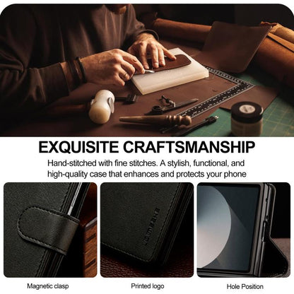 LC.IMEEKE Calf Texture Leather Phone Case, For Galaxy Z Fold8 Ultra 5G, For Galaxy Z Flip8 5G, For Samsung Galaxy Z Flip6 / Flip7 FE, For Samsung Galaxy Z Fold7 5G