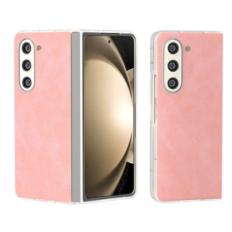 PU Leather Frosted Transparent Edge Phone Case