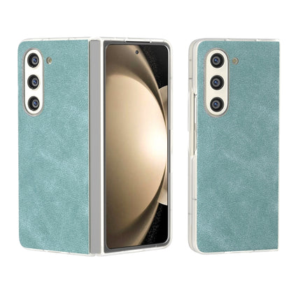 PU Leather Frosted Transparent Edge Phone Case, For Samsung Galaxy Z Flip6 / Flip7 FE, For Samsung Galaxy Z Fold5 5G, For Samsung Galaxy Z Flip5 5G