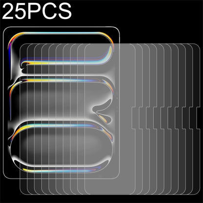 25pcs 0.26mm 9H 2.5D Explosion-proof Tempered Glass Film, For iPad Air 13 2026 / 2025 / 2024, For iPad Air 11 2026 / 2025 / 2024, For iPad Pro 13 2025 / 2024, For iPad Pro 11 2025 / 2024, For iPad Pro 12.9 2022-2018