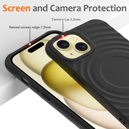 Wave Texture MagSafe Magnetic Liquid Silicone Phone Case