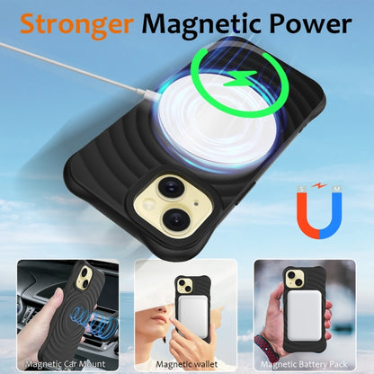 Wave Texture MagSafe Magnetic Liquid Silicone Phone Case