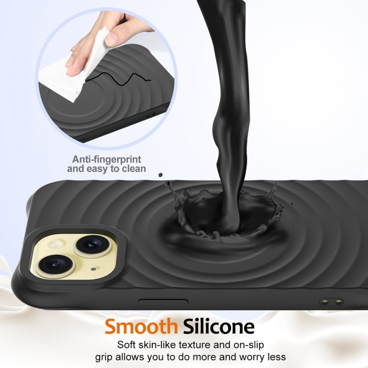 Wave Texture MagSafe Magnetic Liquid Silicone Phone Case