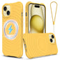 Wave Texture MagSafe Magnetic Liquid Silicone Phone Case, For iPhone 13 mini, For iPhone 12, For iPhone 12 Pro Max, For iPhone 12 Pro