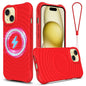 Wave Texture MagSafe Magnetic Liquid Silicone Phone Case, For iPhone 13 mini, For iPhone 12, For iPhone 12 Pro Max, For iPhone 12 Pro