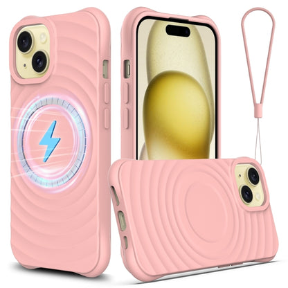 Wave Texture MagSafe Magnetic Liquid Silicone Phone Case, For iPhone 13 mini, For iPhone 12, For iPhone 12 Pro Max, For iPhone 12 Pro
