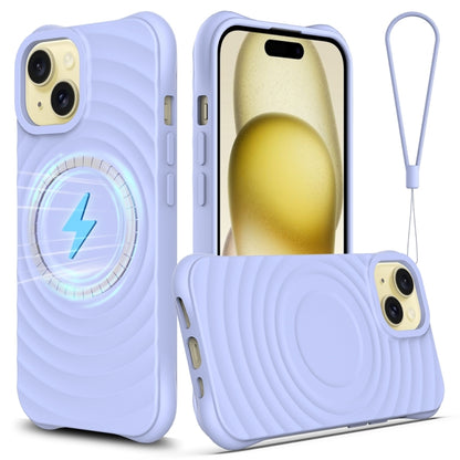 Wave Texture MagSafe Magnetic Liquid Silicone Phone Case, For iPhone 13 mini, For iPhone 12, For iPhone 12 Pro Max, For iPhone 12 Pro