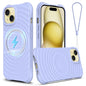 Wave Texture MagSafe Magnetic Liquid Silicone Phone Case, For iPhone 13 mini, For iPhone 12, For iPhone 12 Pro Max, For iPhone 12 Pro
