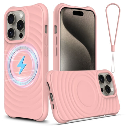 Wave Texture MagSafe Magnetic Liquid Silicone Phone Case, For iPhone 13 mini, For iPhone 12, For iPhone 12 Pro Max, For iPhone 12 Pro
