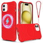 Wave Texture MagSafe Magnetic Liquid Silicone Phone Case, For iPhone 13 mini, For iPhone 12, For iPhone 12 Pro Max, For iPhone 12 Pro