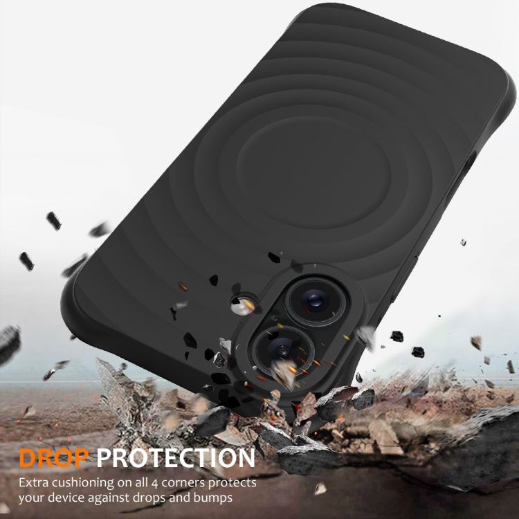 Wave Texture MagSafe Magnetic Liquid Silicone Phone Case