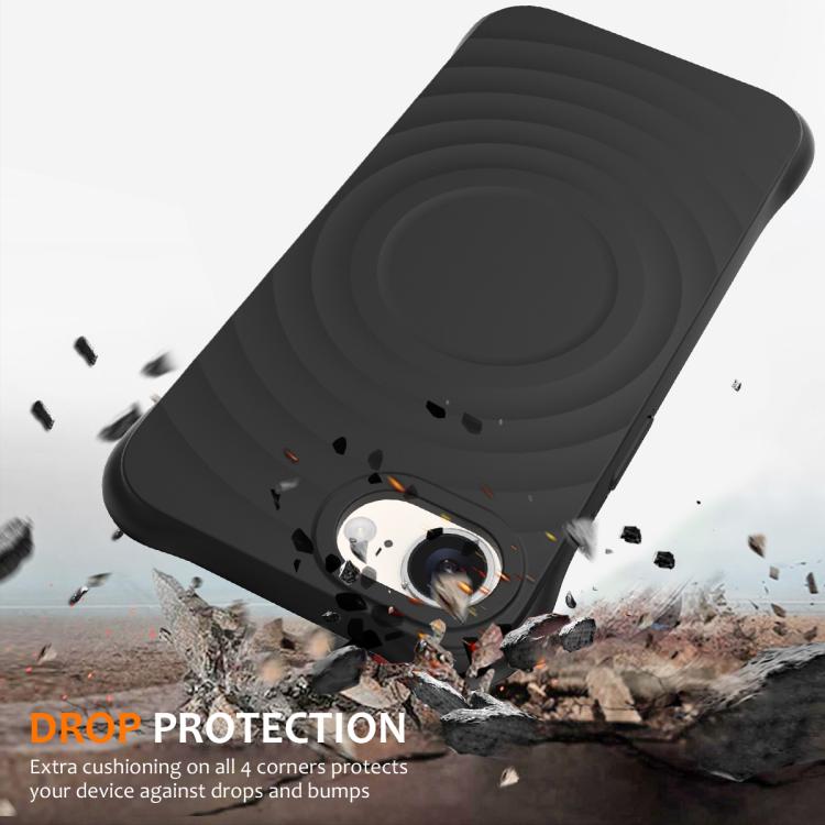 Wave Texture MagSafe Magnetic Liquid Silicone Phone Case, For iPhone 17e / 16e, For iPhone 17 Pro Max, For iPhone 17 Pro, For iPhone 17