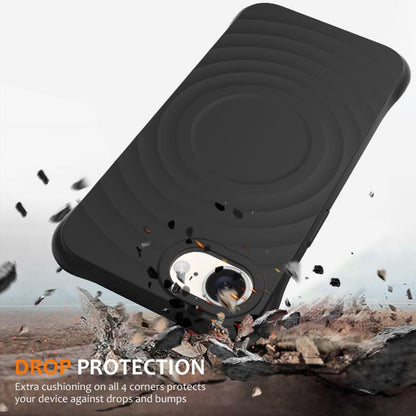 Wave Texture MagSafe Magnetic Liquid Silicone Phone Case, For iPhone 17e / 16e, For iPhone 17 Pro Max, For iPhone 17 Pro, For iPhone 17