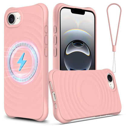 Wave Texture MagSafe Magnetic Liquid Silicone Phone Case, For iPhone 18 Pro / 17 Pro, For iPhone 18 Pro Max / 17 Pro Max, For iPhone 17e / 16e, For iPhone 17
