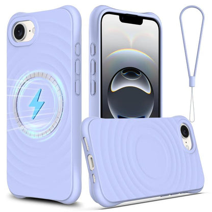 Wave Texture MagSafe Magnetic Liquid Silicone Phone Case, For iPhone 18 Pro / 17 Pro, For iPhone 18 Pro Max / 17 Pro Max, For iPhone 17e / 16e, For iPhone 17
