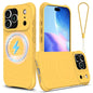 Wave Texture MagSafe Magnetic Liquid Silicone Phone Case, For iPhone 17e / 16e, For iPhone 17 Pro Max, For iPhone 17 Pro, For iPhone 17