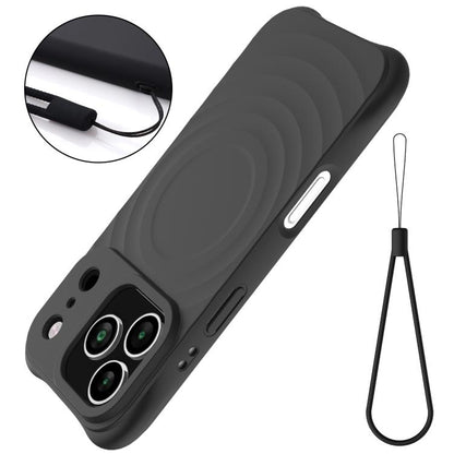 Wave Texture MagSafe Magnetic Liquid Silicone Phone Case, For iPhone 18 Pro / 17 Pro, For iPhone 18 Pro Max / 17 Pro Max, For iPhone 17e / 16e, For iPhone 17