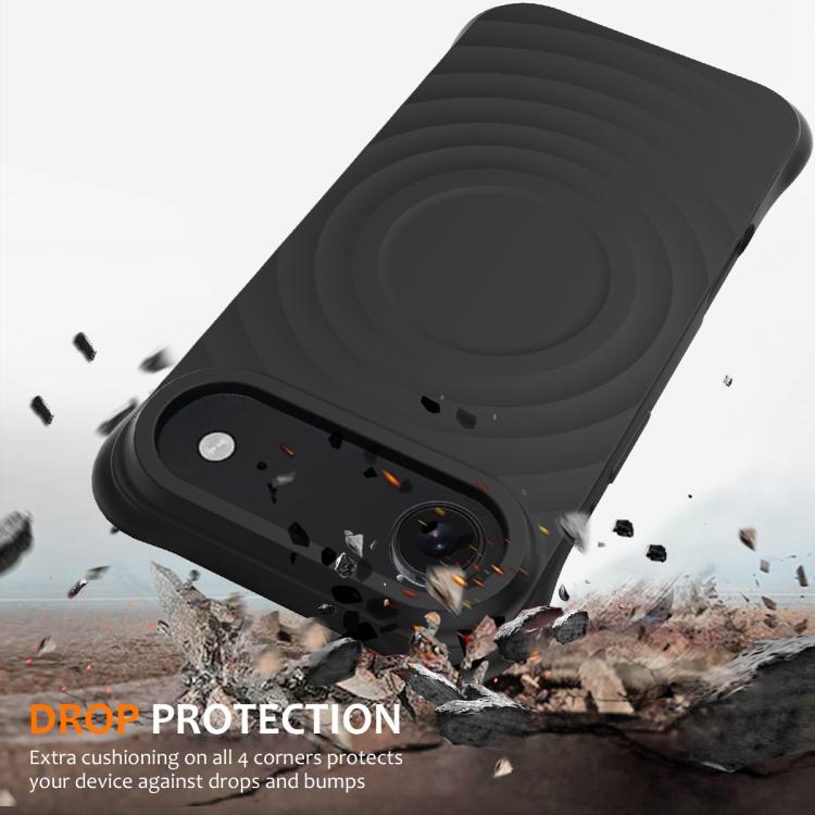Wave Texture MagSafe Magnetic Liquid Silicone Phone Case, For iPhone Air, For iPhone 16 Pro Max, For iPhone 16 Pro, For iPhone 16 Plus