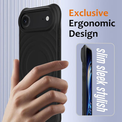 Wave Texture MagSafe Magnetic Liquid Silicone Phone Case, For iPhone Air, For iPhone 16 Pro Max, For iPhone 16 Pro, For iPhone 16 Plus