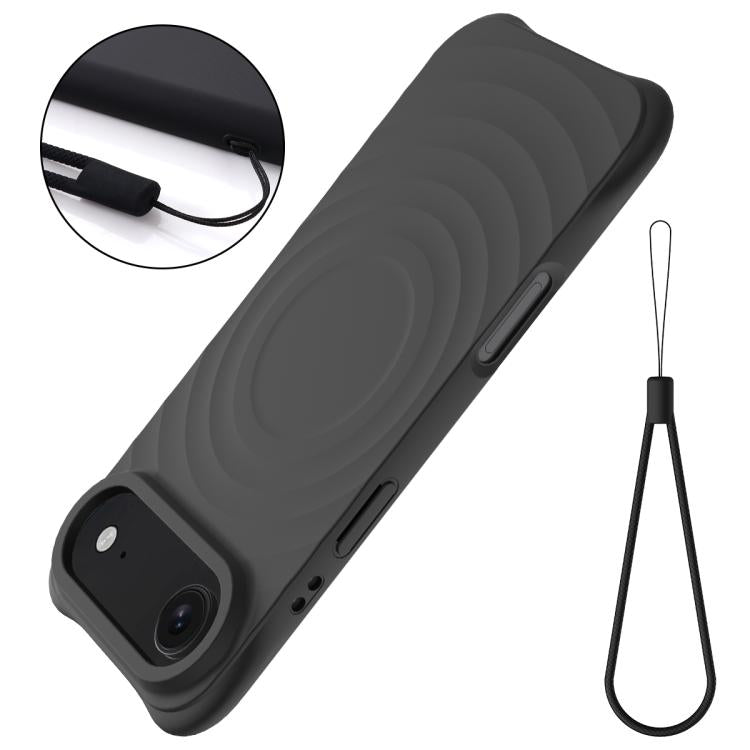 Wave Texture MagSafe Magnetic Liquid Silicone Phone Case, For iPhone Air, For iPhone 16 Pro Max, For iPhone 16 Pro, For iPhone 16 Plus