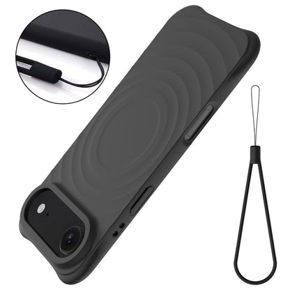 Wave Texture MagSafe Magnetic Liquid Silicone Phone Case, For iPhone Air, For iPhone 16 Pro Max, For iPhone 16 Pro, For iPhone 16 Plus