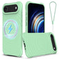 Wave Texture MagSafe Magnetic Liquid Silicone Phone Case, For iPhone Air, For iPhone 16 Pro Max, For iPhone 16 Pro, For iPhone 16 Plus